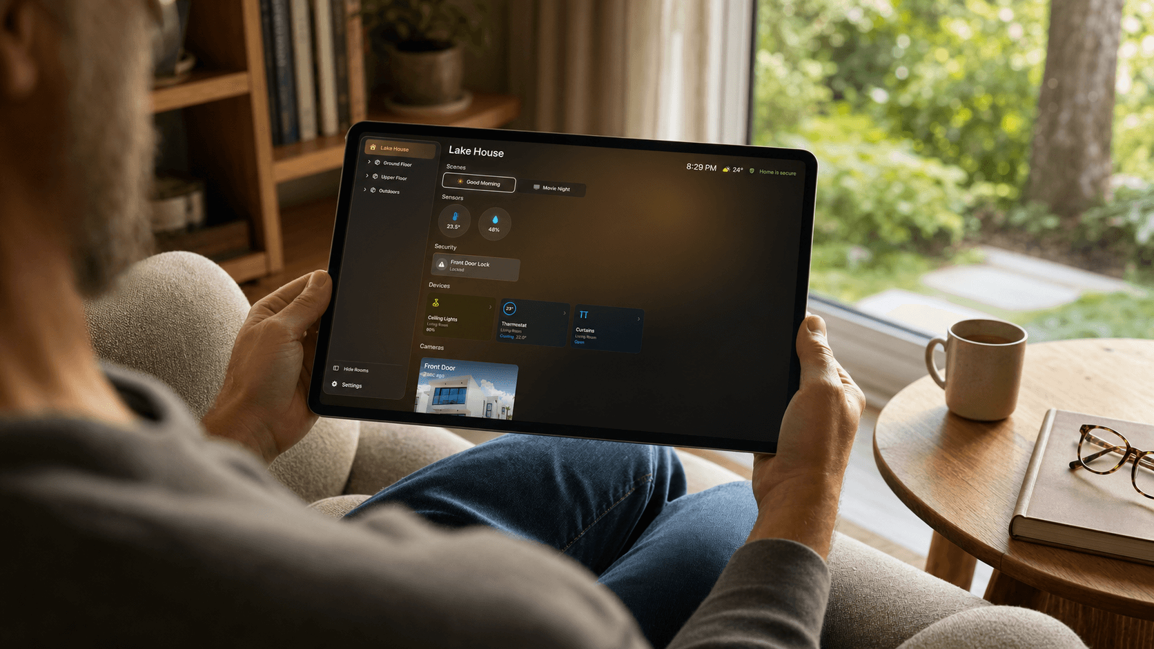 HomeDeck vor der Montage auf einem iPad testen